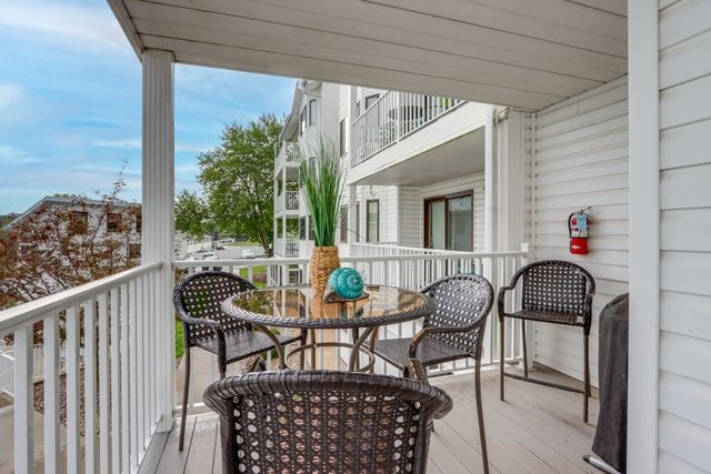 Bale Inn balcony with patio furniture
